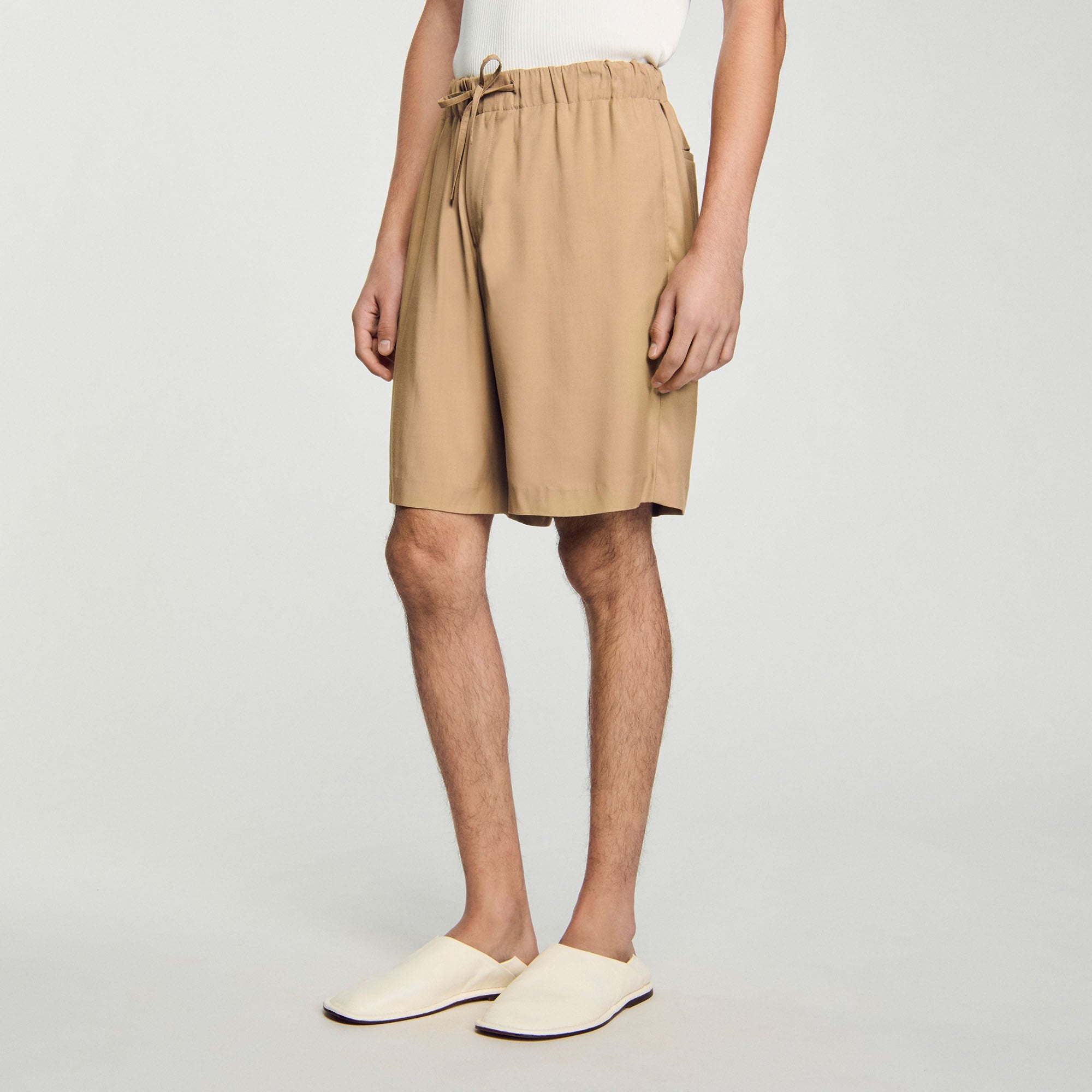Flowy Bermuda shorts Nut Sandro Men