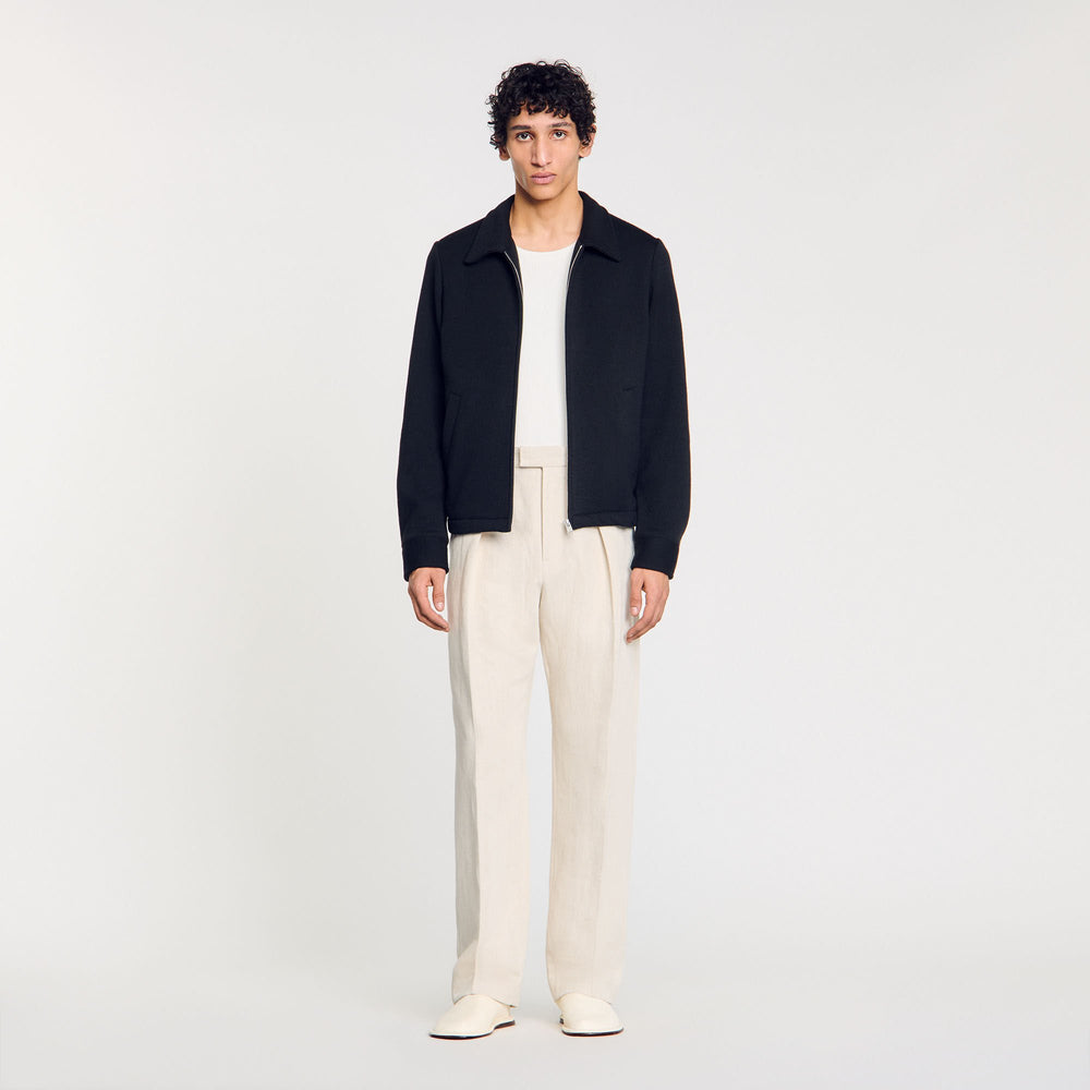 Knitted jacket Black Sandro Men