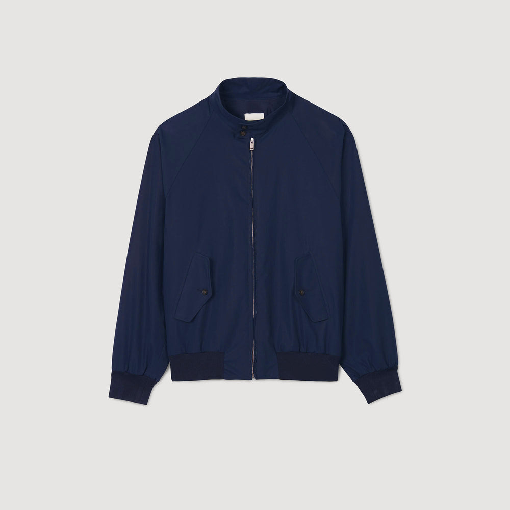 High-neck jacket Midnight Blue Sandro Men
