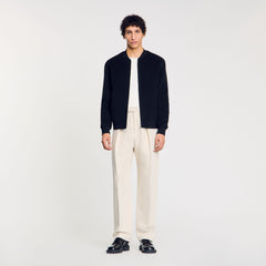 Double-faced wool jacket Black Sandro Men