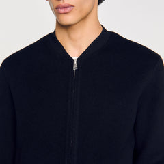 Double-faced wool jacket Black Sandro Men