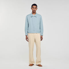 Zip-up jacket Chambray Sandro Men