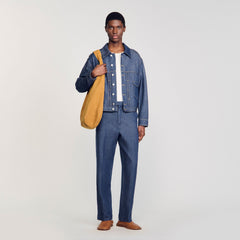 Chambray jacket Raw-Denim Sandro Men
