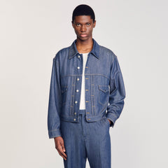 Chambray jacket Raw-Denim Sandro Men