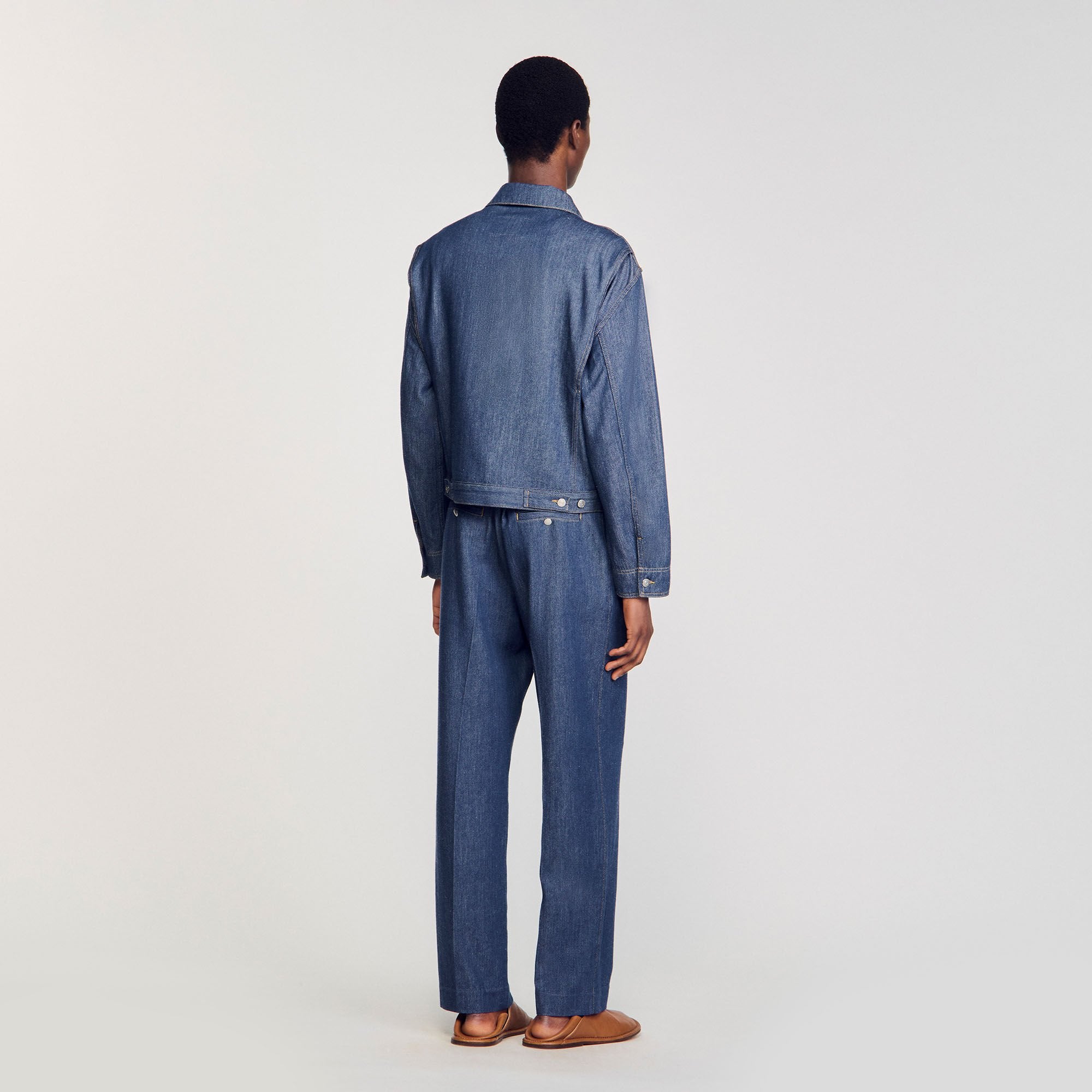 Chambray jacket Raw-Denim Sandro Men