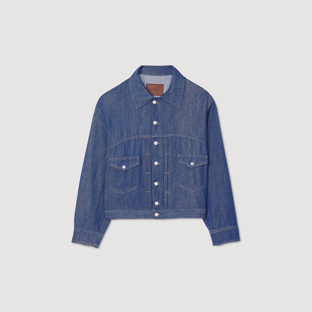 Chambray jacket Raw-Denim Sandro Men