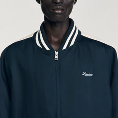 Zip-up varsity jacket Navy Blue Sandro Men