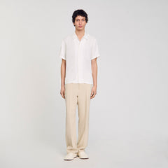 Shark collar shirt Optic White Sandro Men