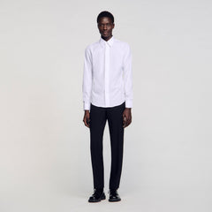 Cotton shirt White Sandro Men