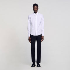 Cotton shirt White Sandro Men