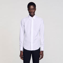 Cotton shirt White Sandro Men