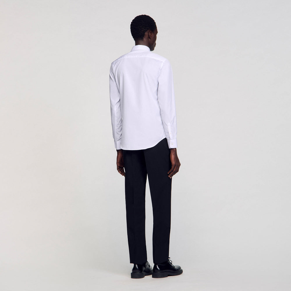Cotton shirt White Sandro Men