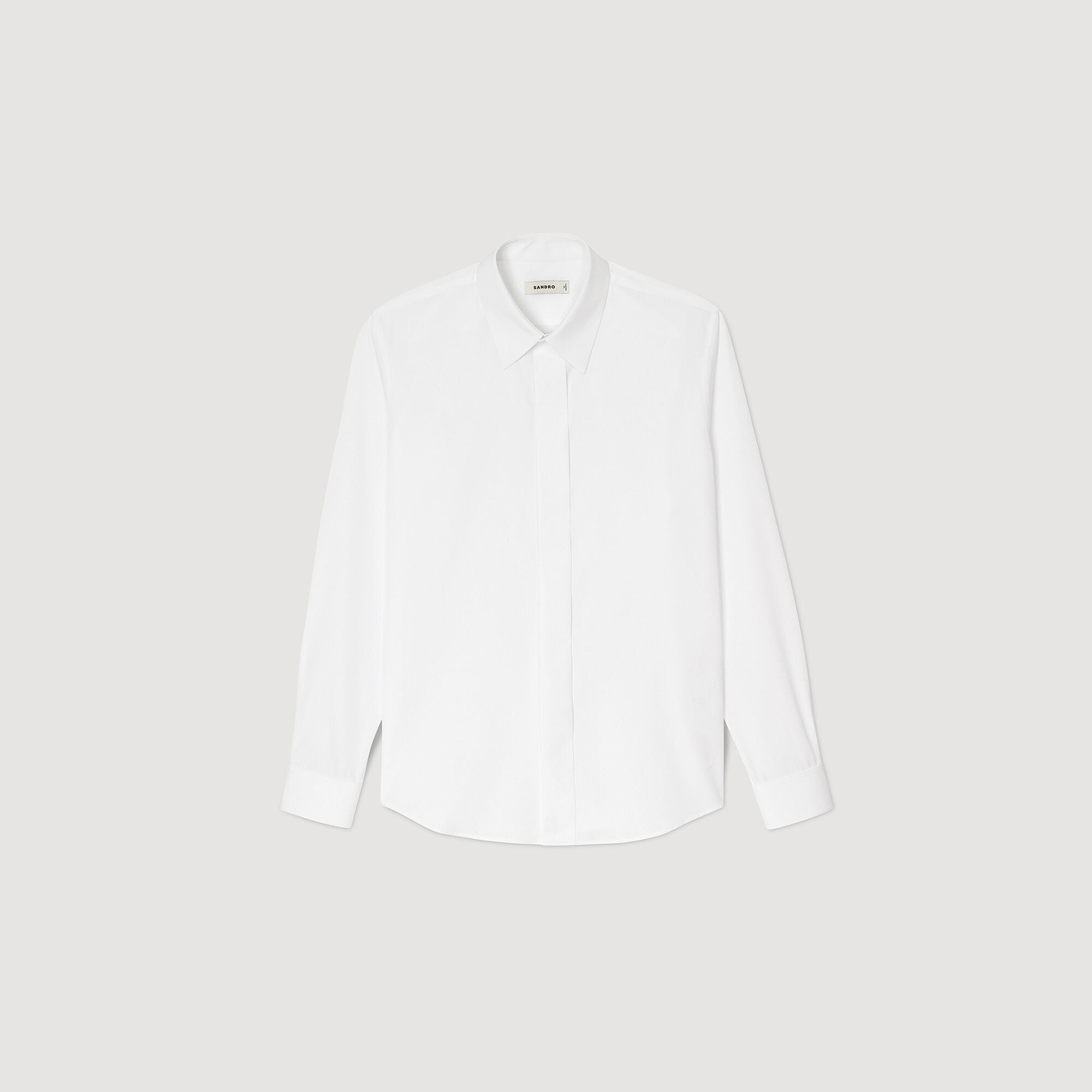 Cotton shirt White Sandro Men