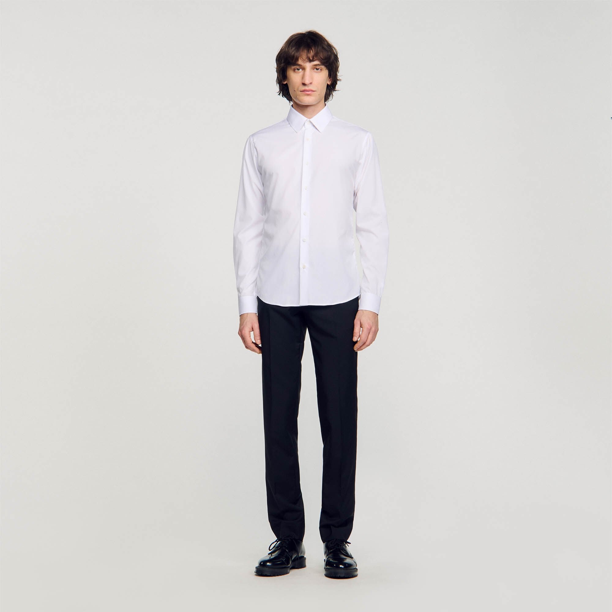 Long-sleeved shirt White Sandro Men