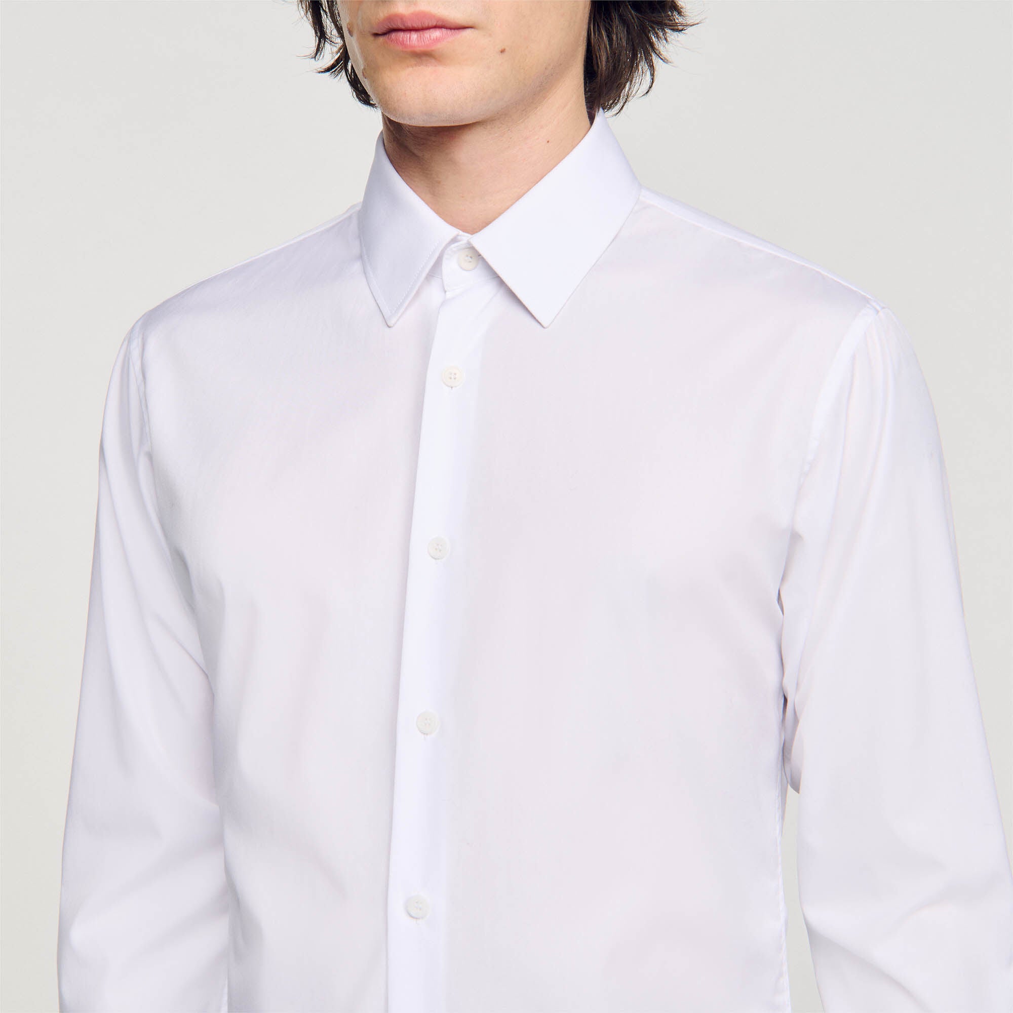 Long-sleeved shirt White Sandro Men