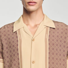 Short-sleeved patterned shirt Hazel Sandro Men