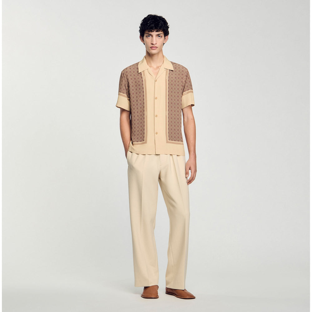 Short-sleeved patterned shirt Hazel Sandro Men