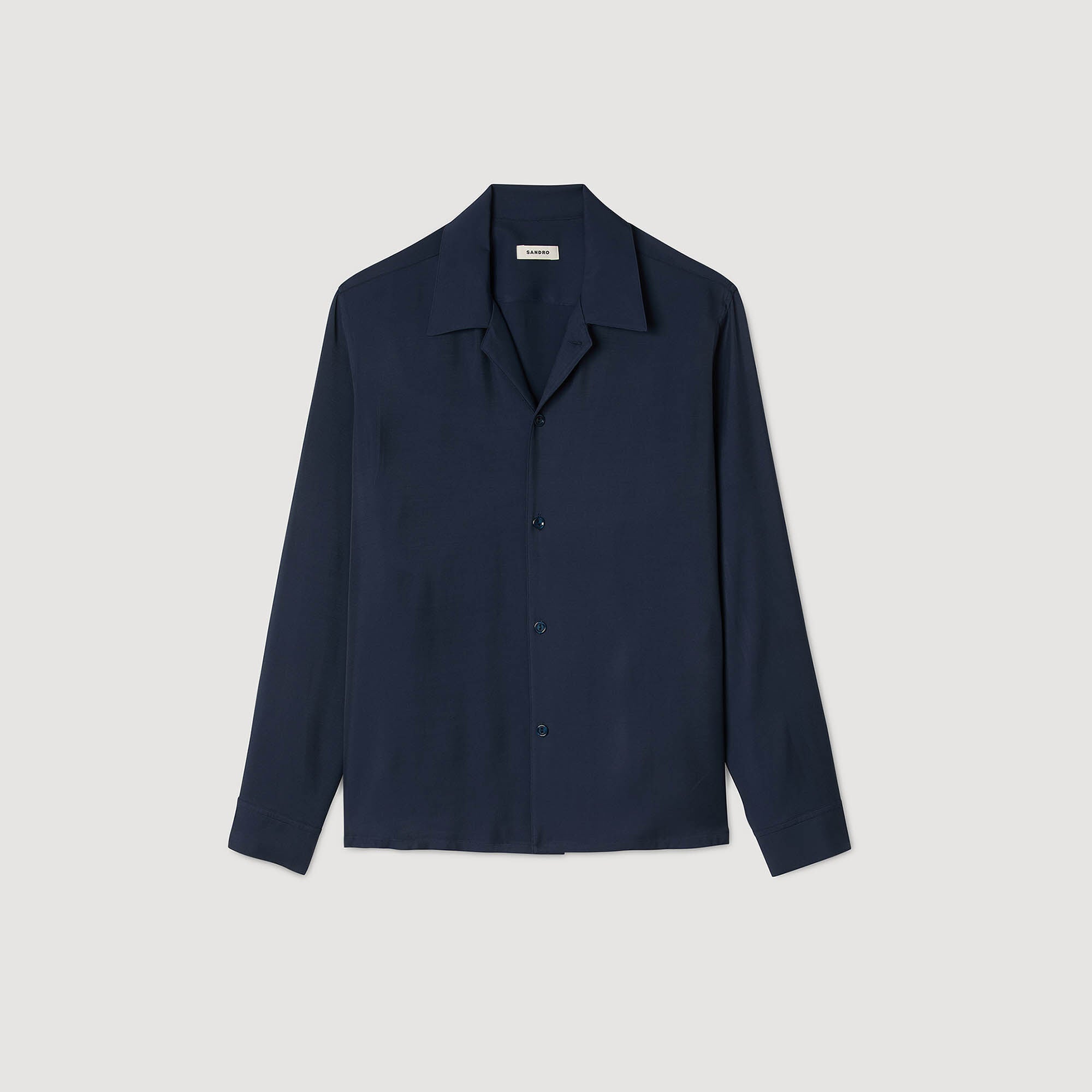 Flowy shirt Navy Blue Sandro Men