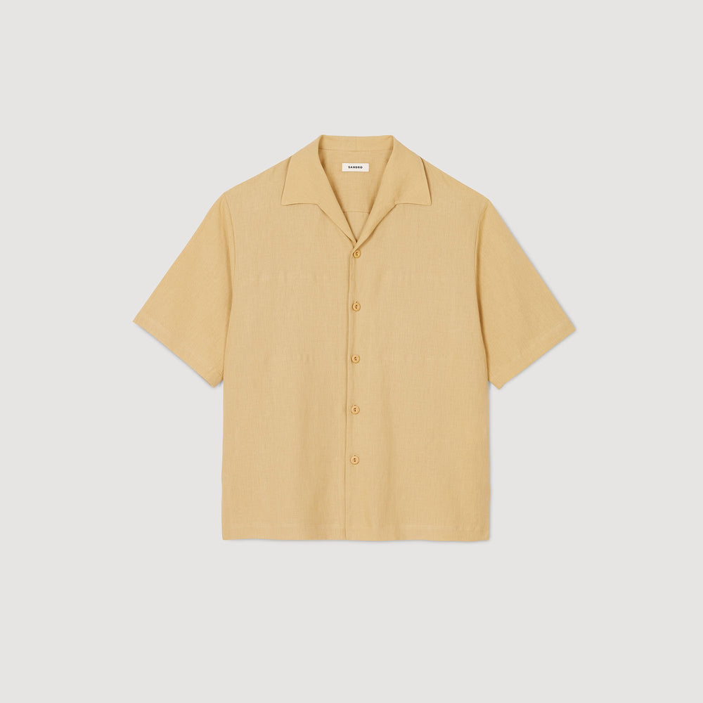 Cotton and linen shirt Nut Sandro Men