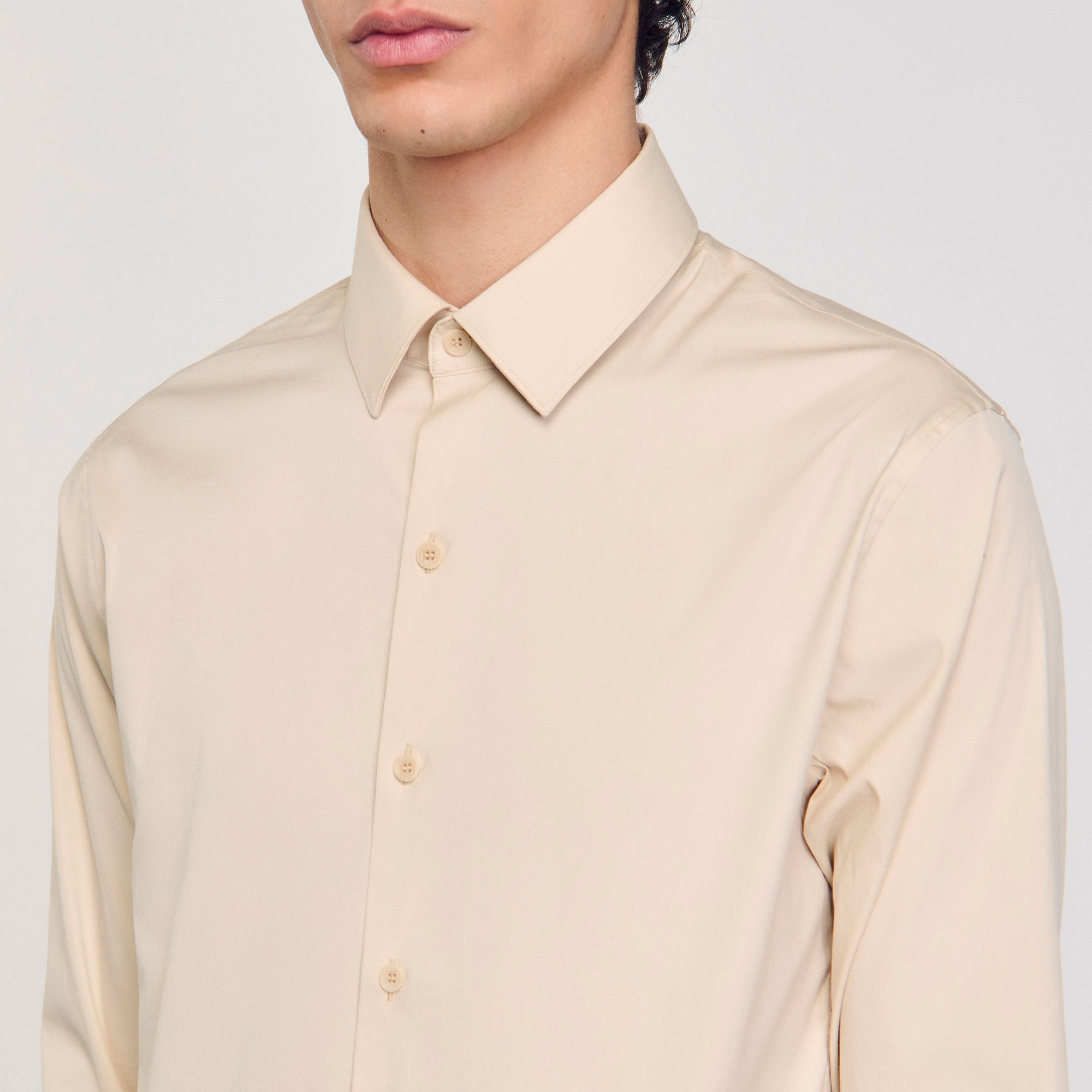 Plain shirt Oats Sandro Men