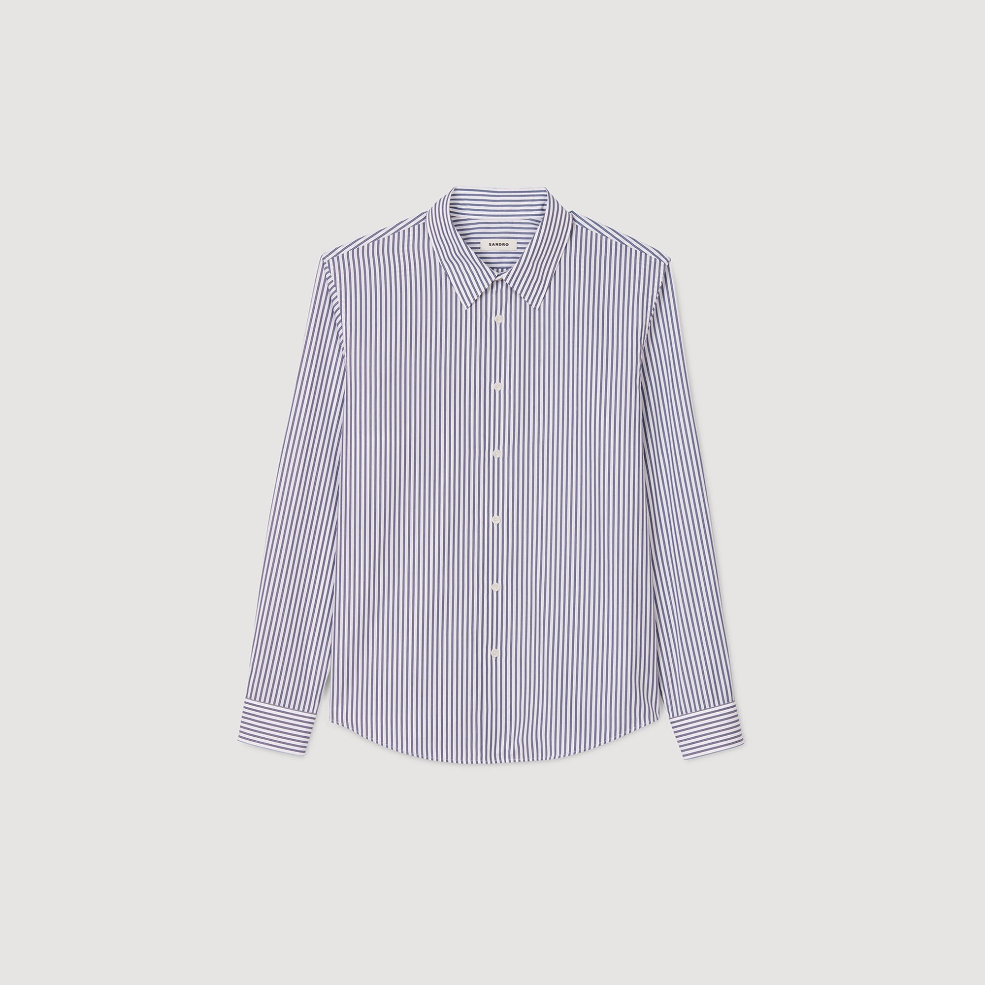 Striped shirt Midnight Blue Sandro Men