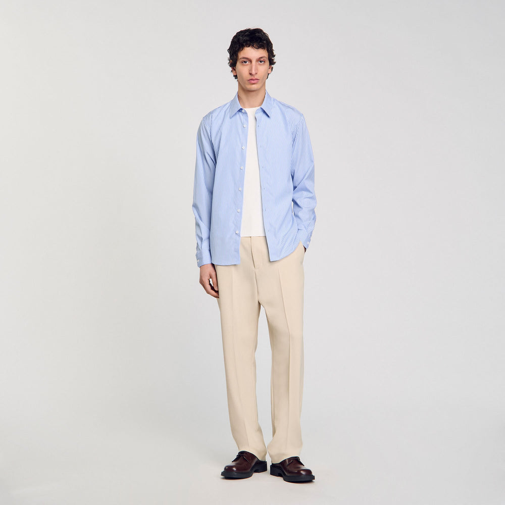 Striped shirt Blue Sky Sandro Men