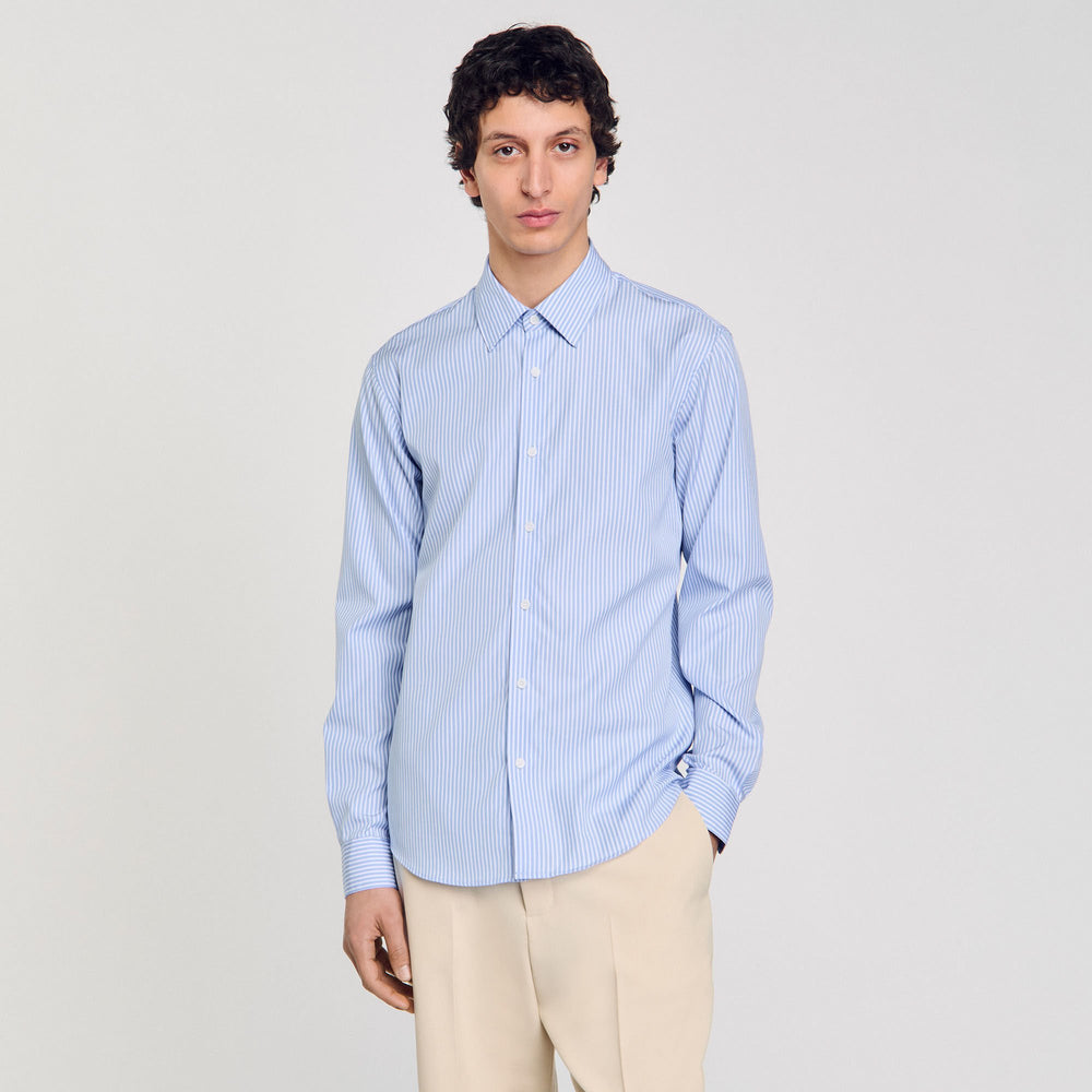 Striped shirt Blue Sky Sandro Men