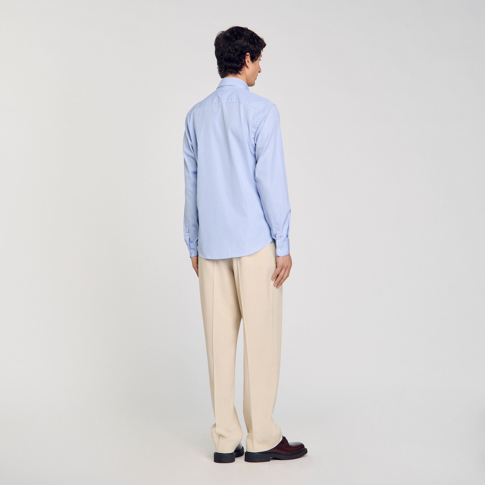 Striped shirt Blue Sky Sandro Men