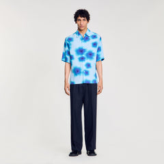 Floral motif shirt Blue Sky Sandro Men