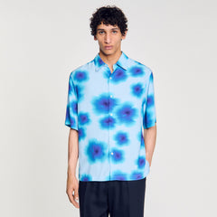 Floral motif shirt Blue Sky Sandro Men