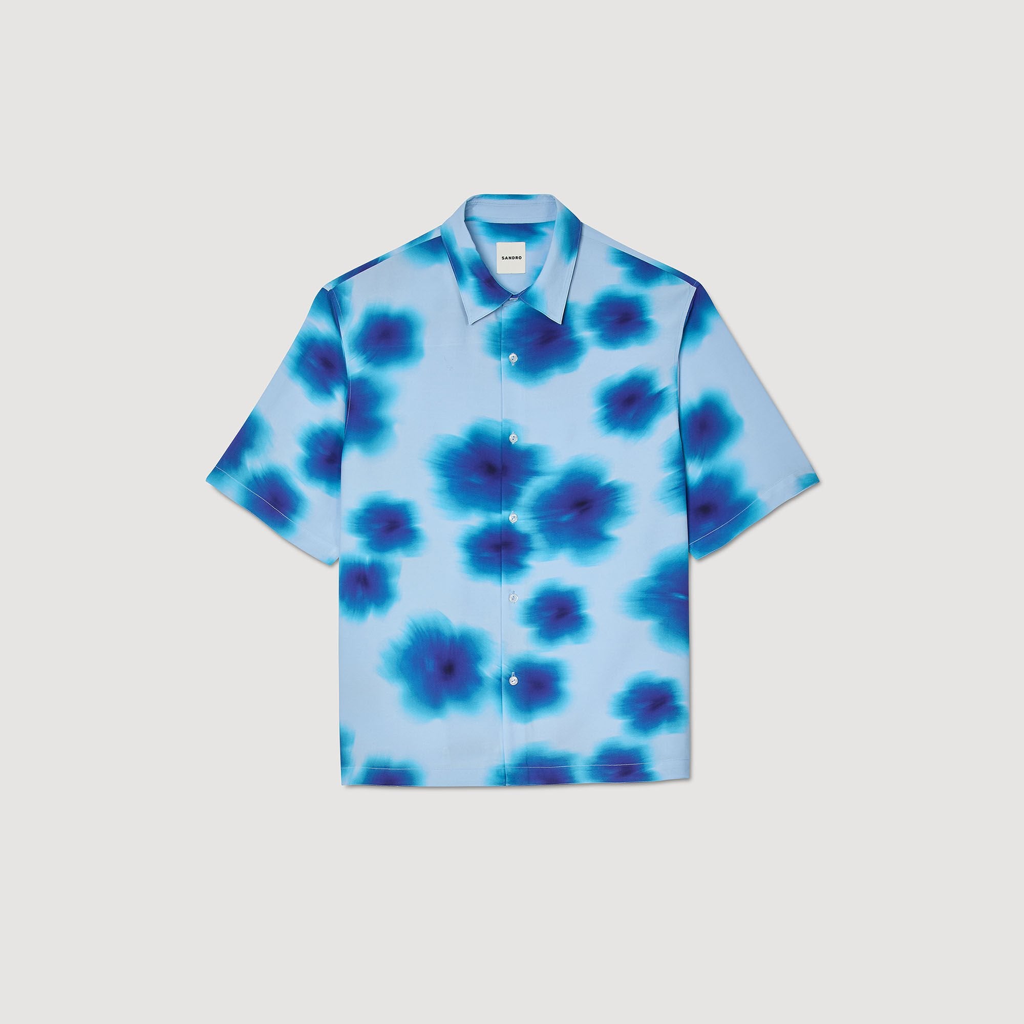 Floral motif shirt Blue Sky Sandro Men