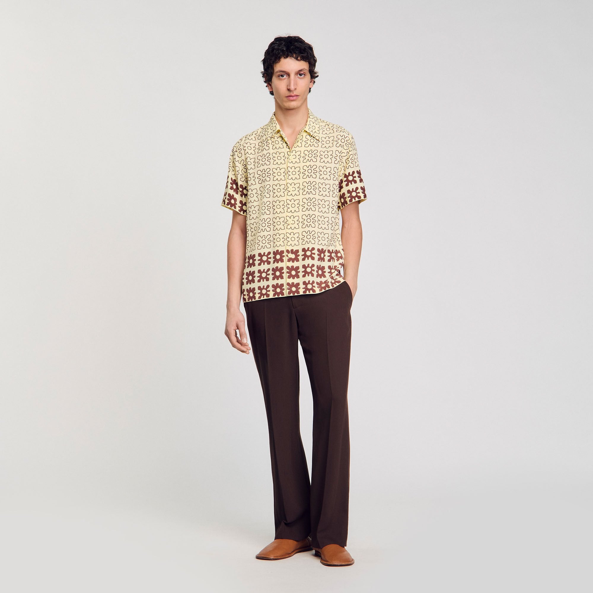 Floral motif shirt Oats Sandro Men
