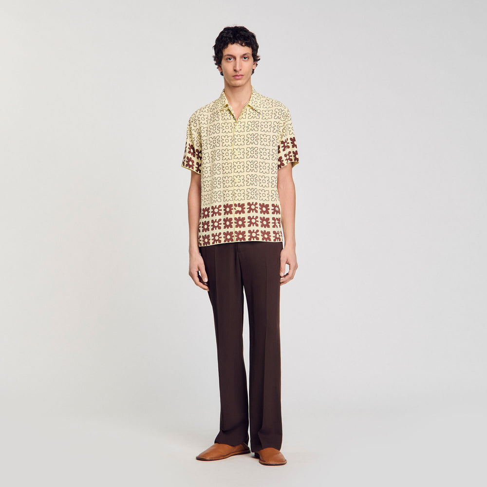 Floral motif shirt Oats Sandro Men