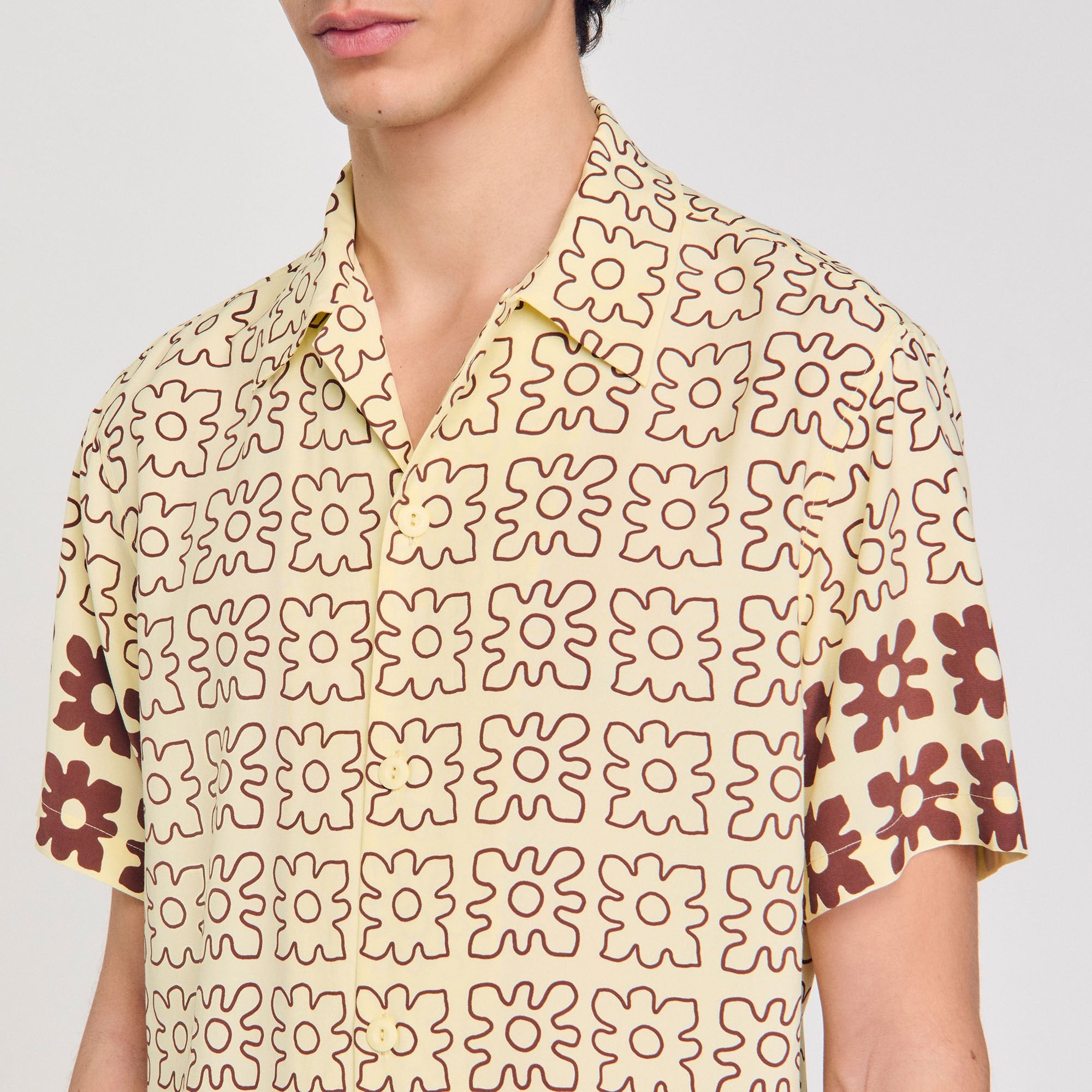 Floral motif shirt Oats Sandro Men