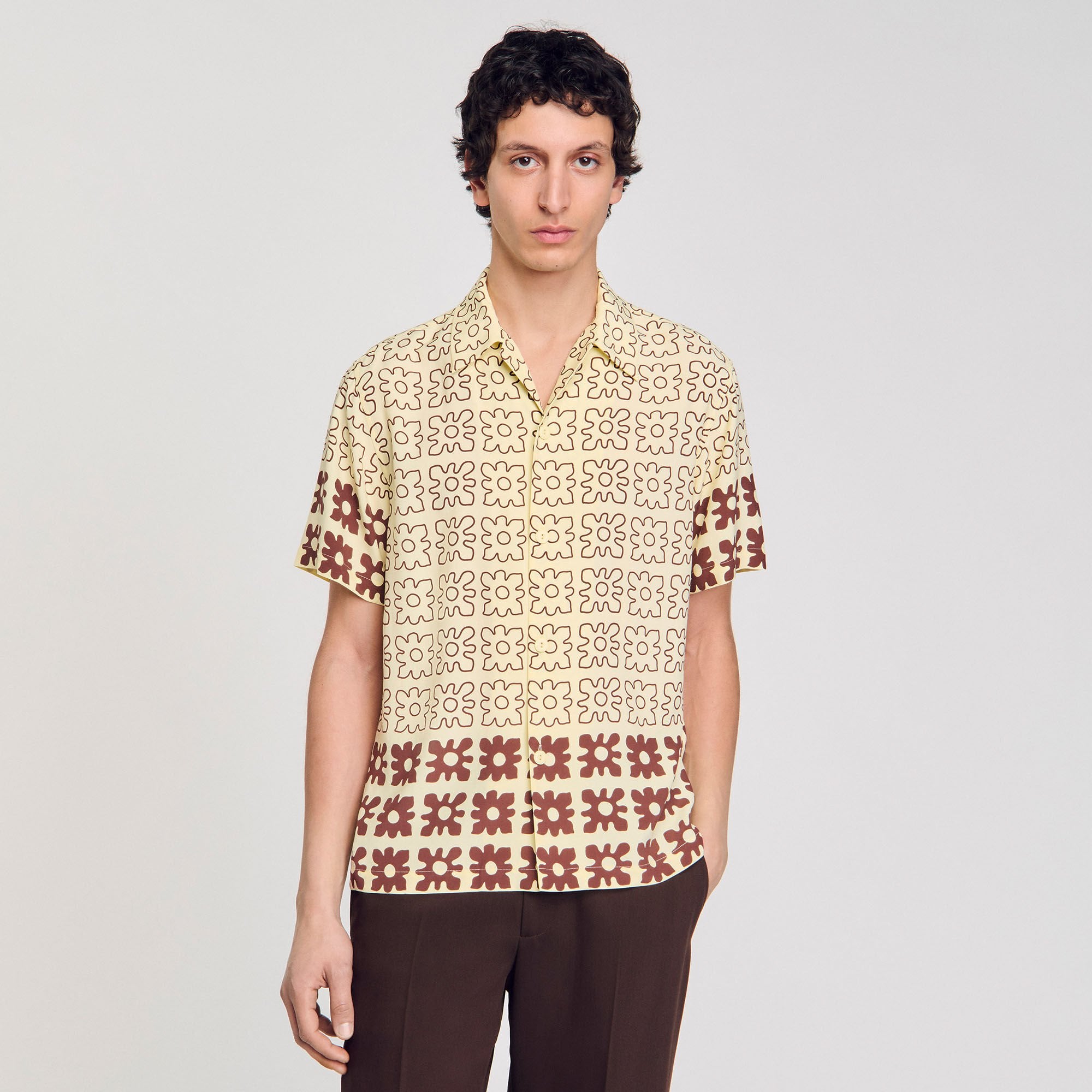 Floral motif shirt Oats Sandro Men