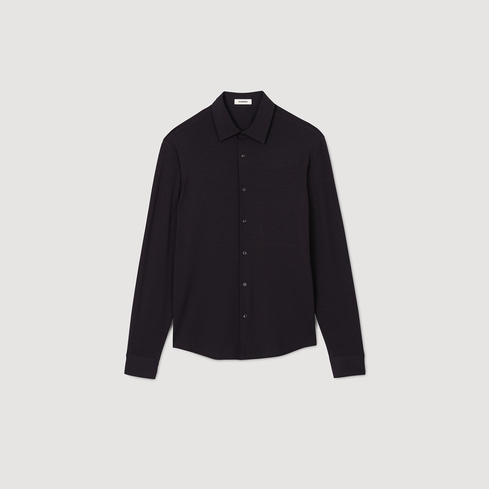 Jersey shirt Navy Blue Sandro Men