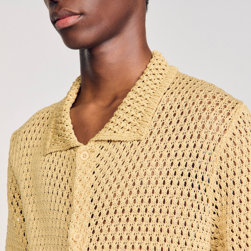 Crochet shirt Nut Sandro Men