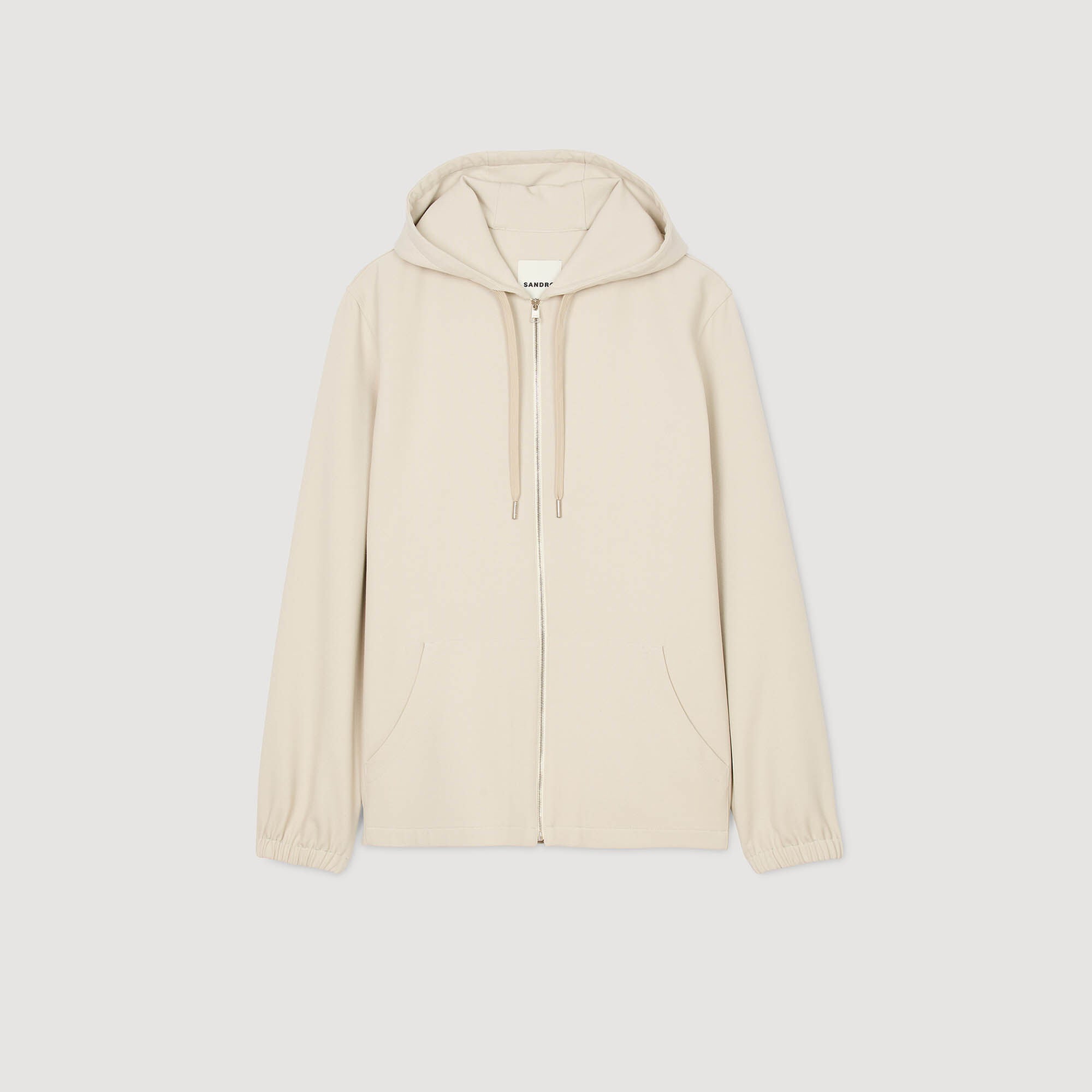 Hooded shirt jacket Putty Sandro Men