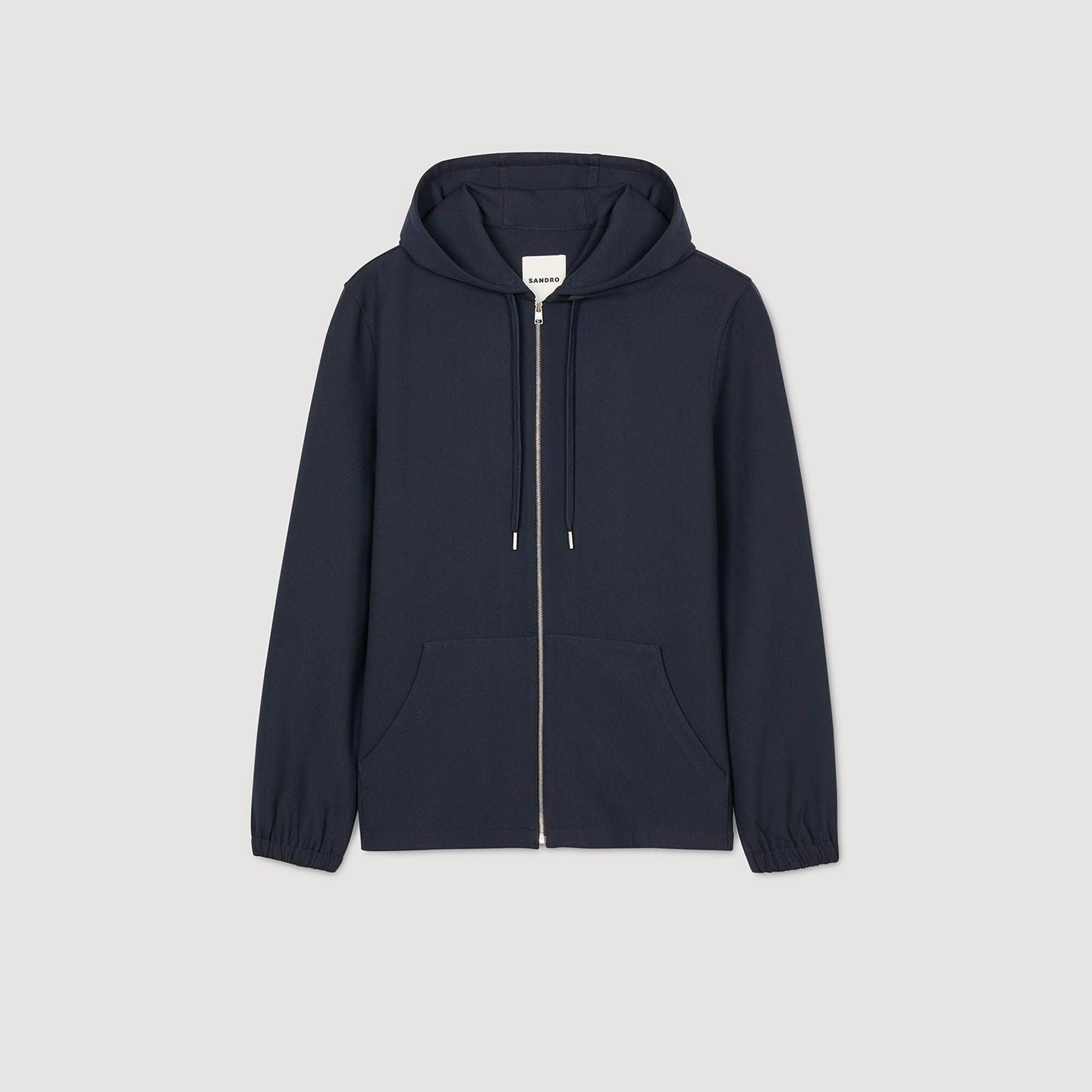 Hooded shirt Navy Blue Sandro Men
