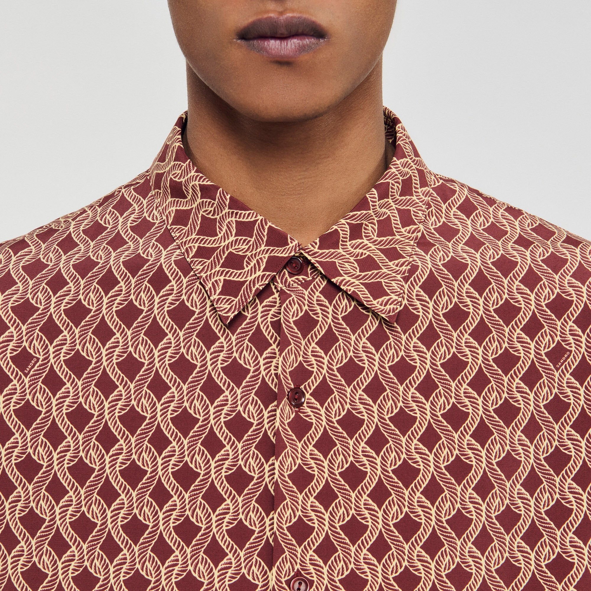Rope print shirt Terra Sandro Men