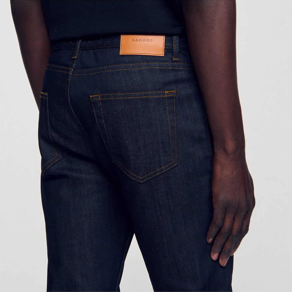 Raw jeans - narrow cut Raw-Denim Sandro Men