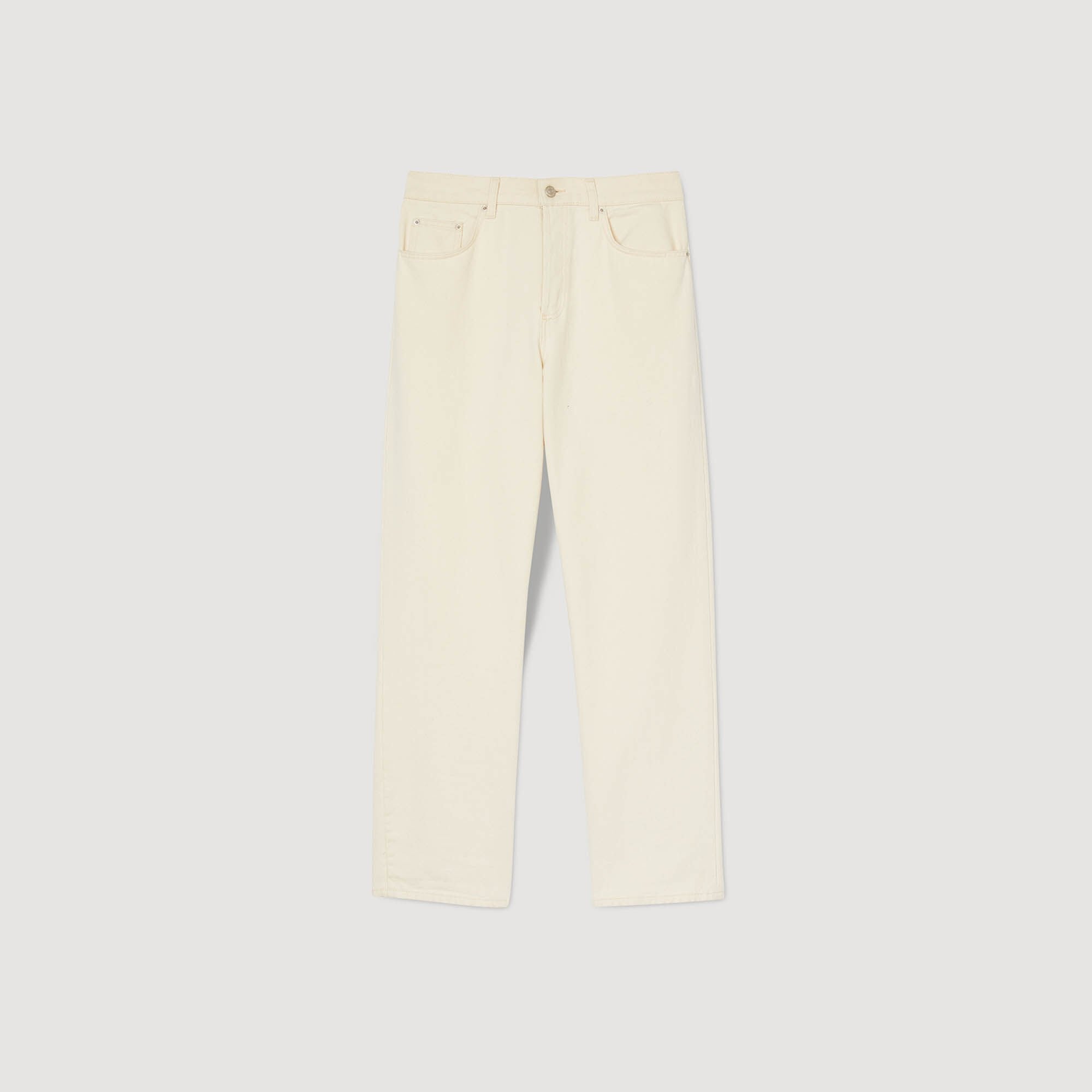 Cotton jeans Ecru Sandro Men