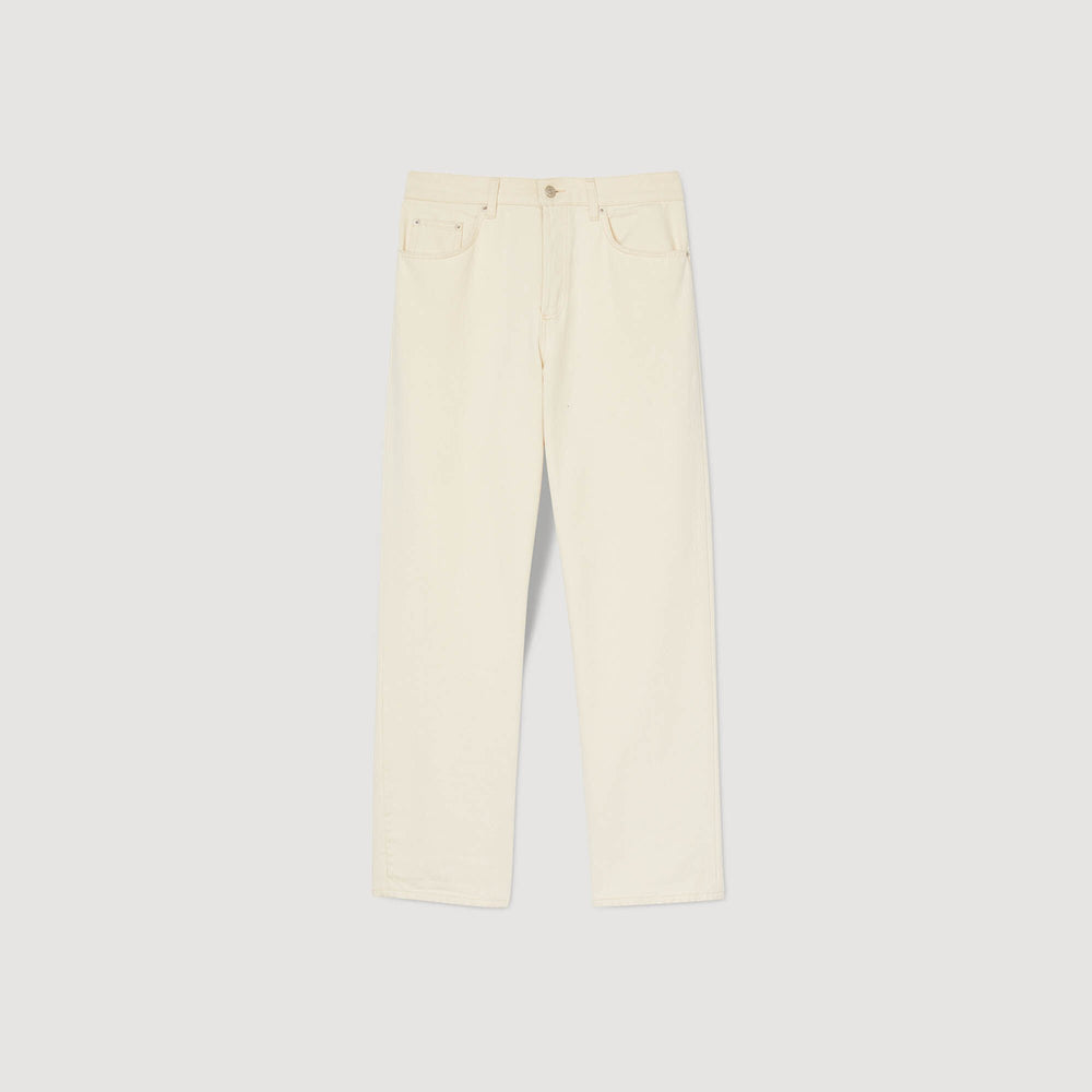 Cotton jeans Ecru Sandro Men
