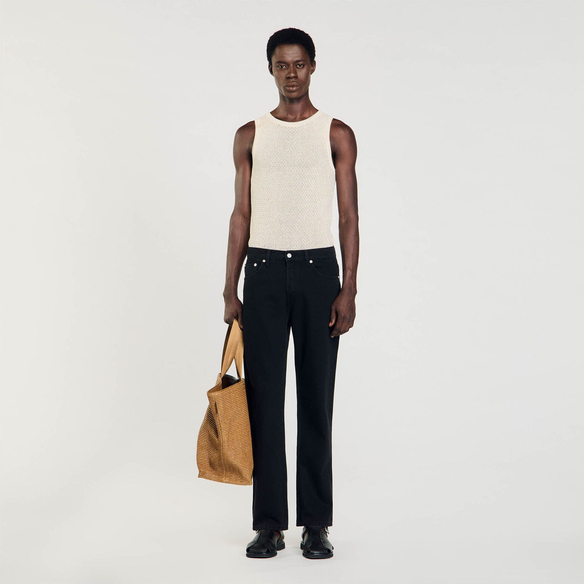 Regular jeans Black Sandro Men
