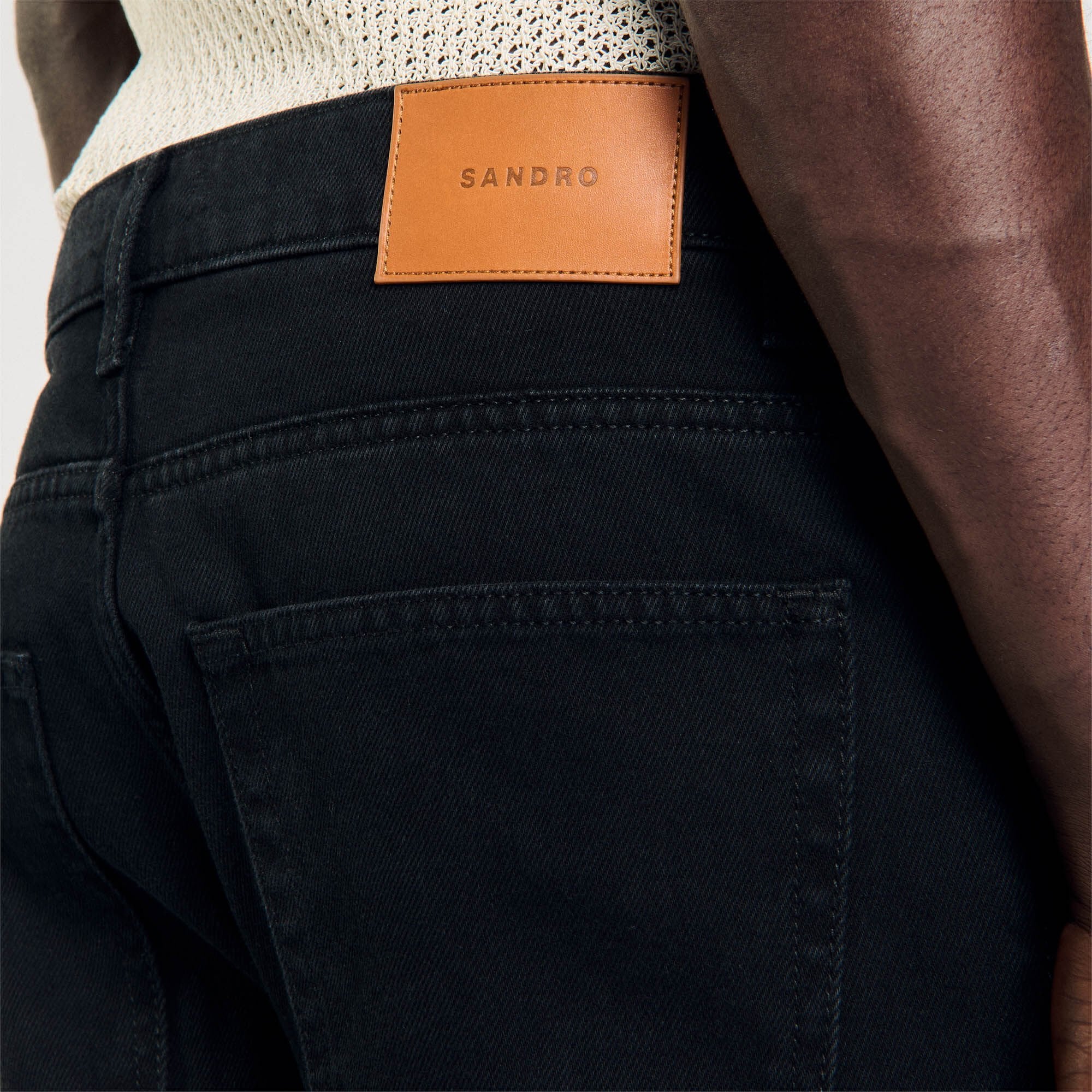 Regular jeans Black Sandro Men