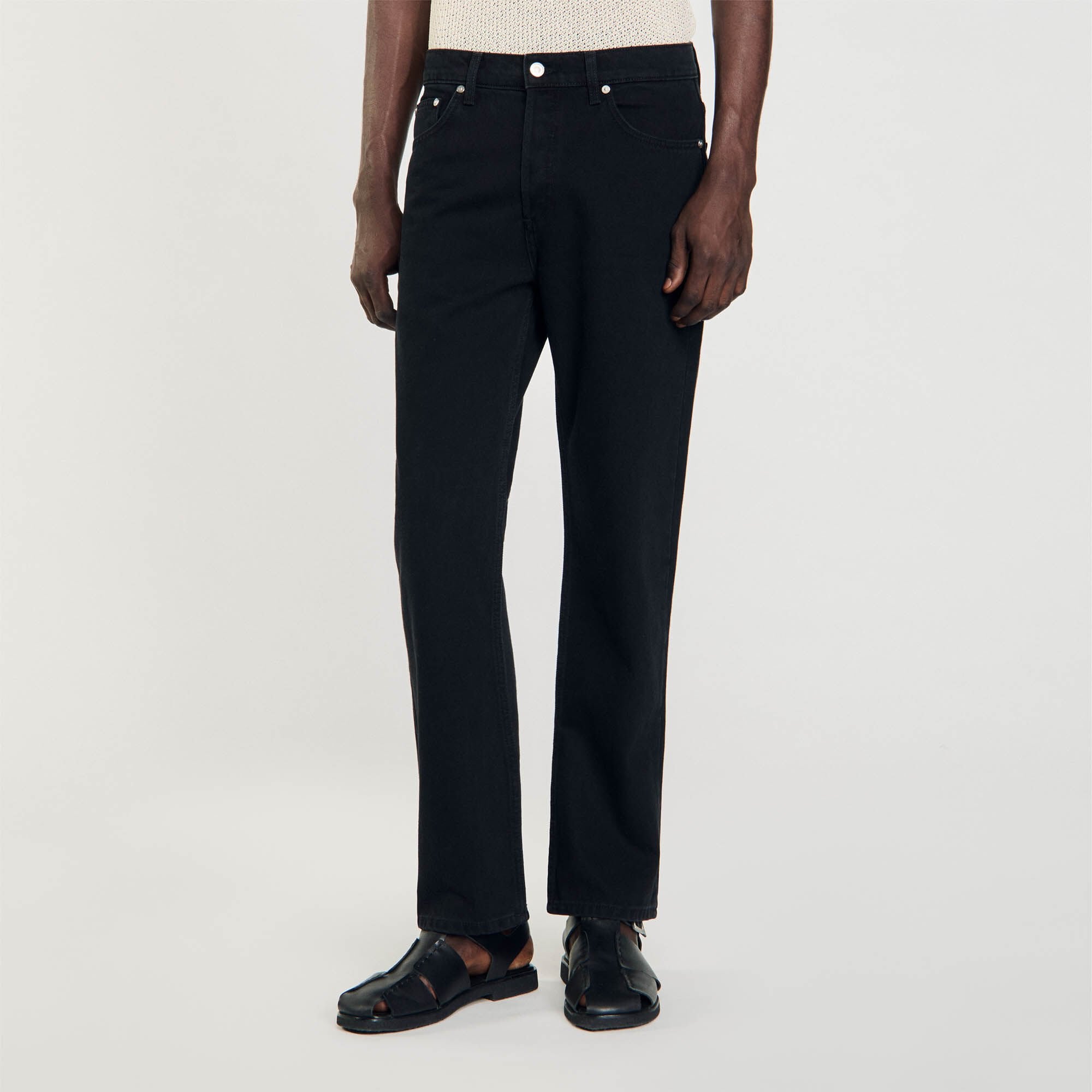 Regular jeans Black Sandro Men