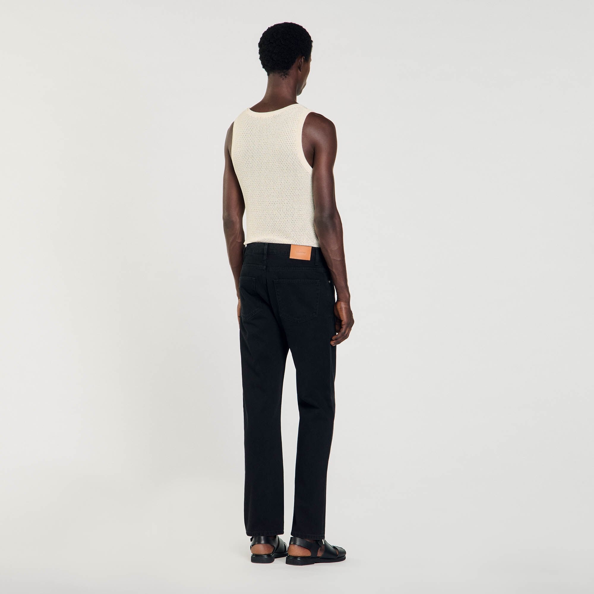 Regular jeans Black Sandro Men