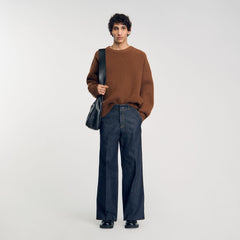 Wide-leg jeans Raw-Denim Sandro Men
