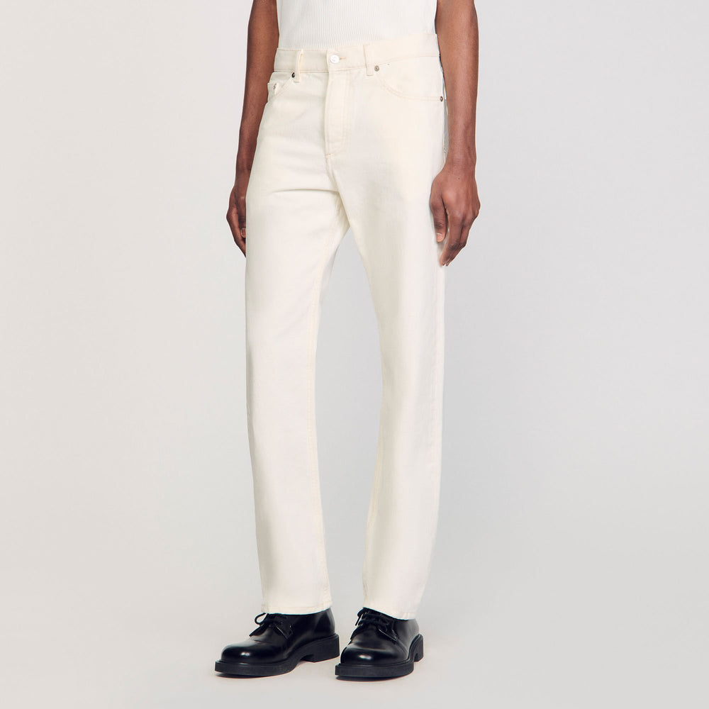 Regular jeans Ivory. Sandro Men