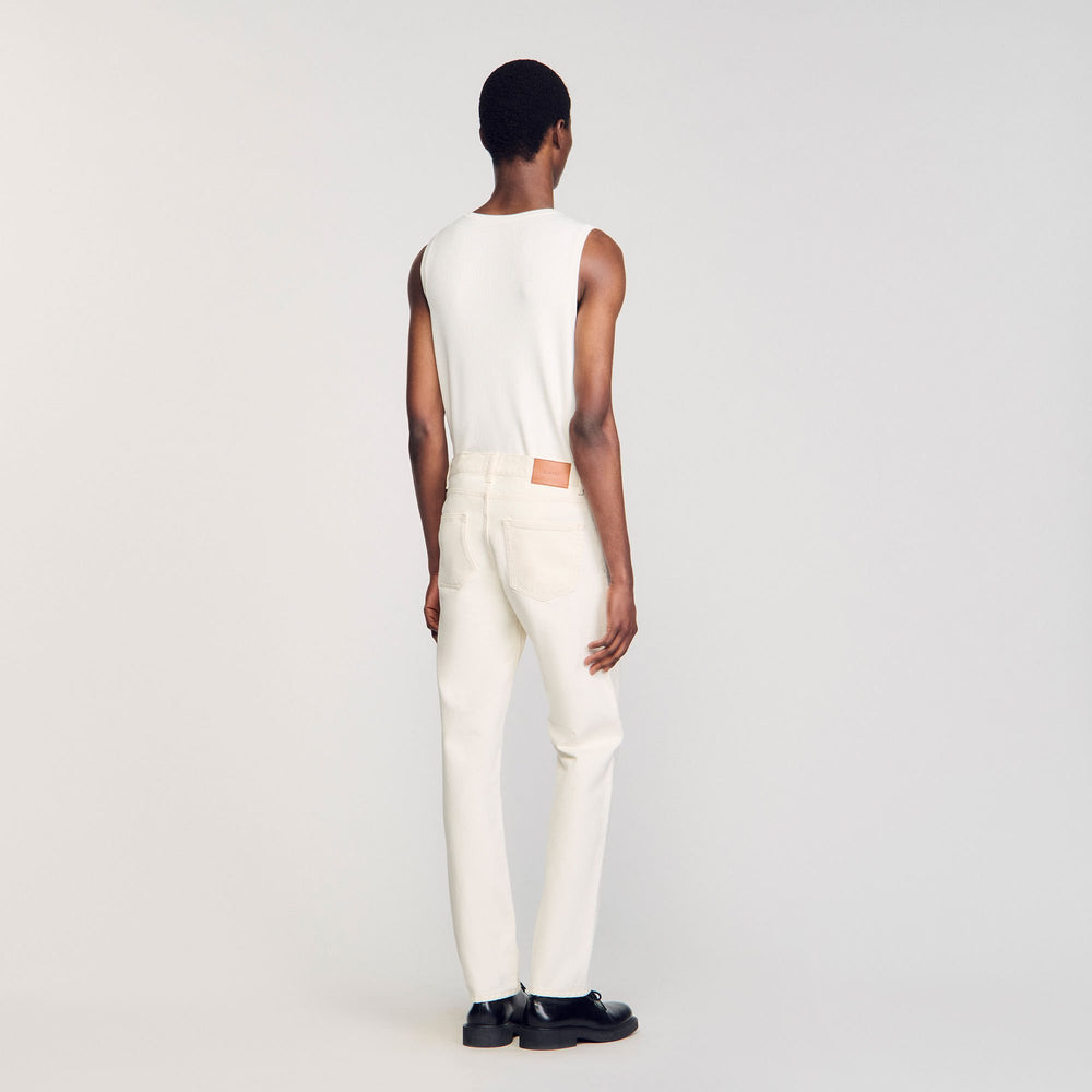 Regular jeans Ivory. Sandro Men